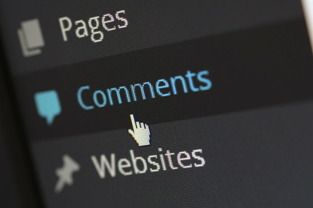 commentaires wordpress interface